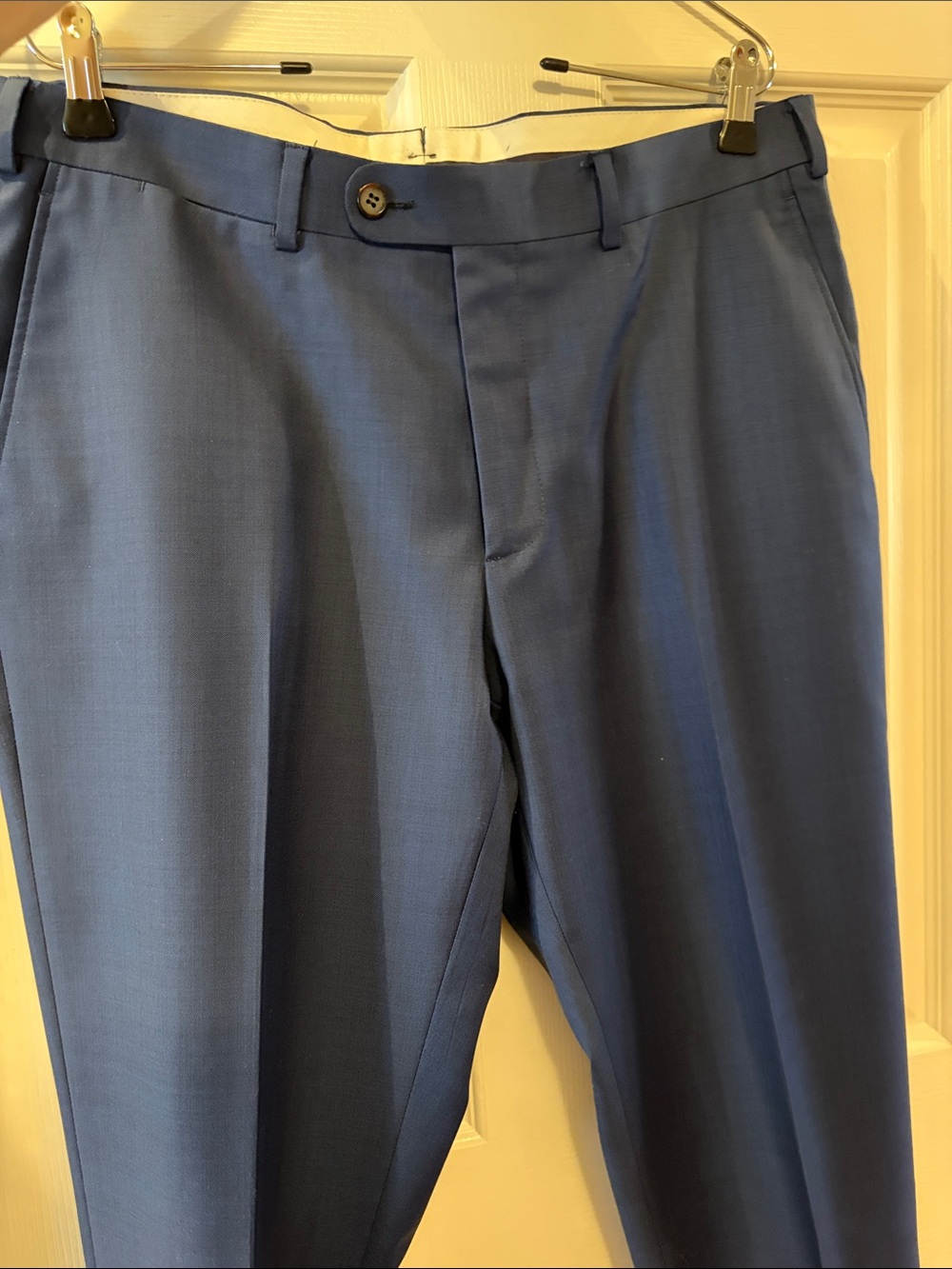 Suit Supply 100% Wool Men's Royal Blue Dress Pants